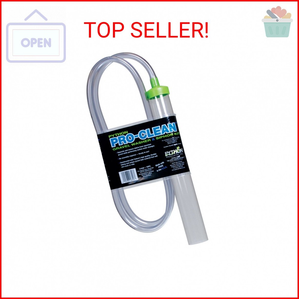 Python Pro-Clean Aquarium Gravel Washer & Siphon Kit, Large