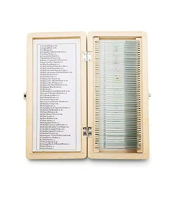 50pcs Prepared Microscope Slide Set Basic Biological Science Education 🔬