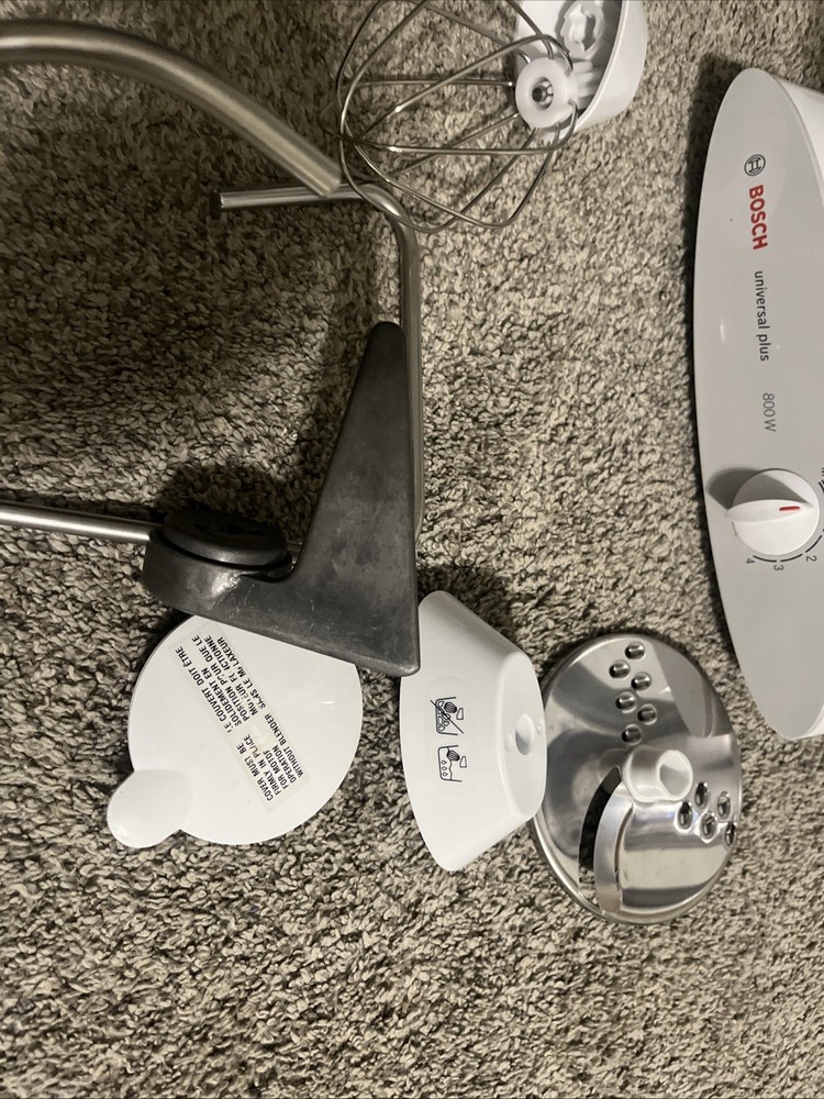 Bosch Universal Plus Mixer Base And Bowl Some Attachments Missing Lid Tested