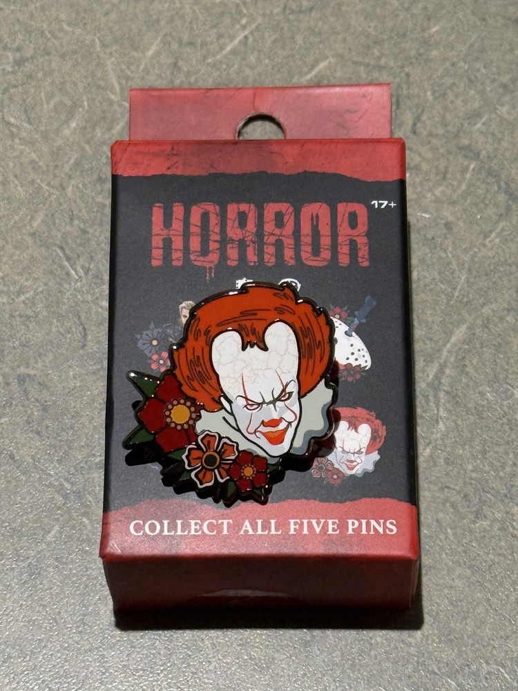 WB Horror Character Floral Blind Box Enamel Pin-Pennywise (IT)