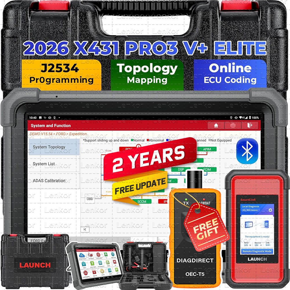 2026 LAUNCH X431 PRO3S+ Elite PRO5 Car Diagnostic Scanner Programming ECU Coding