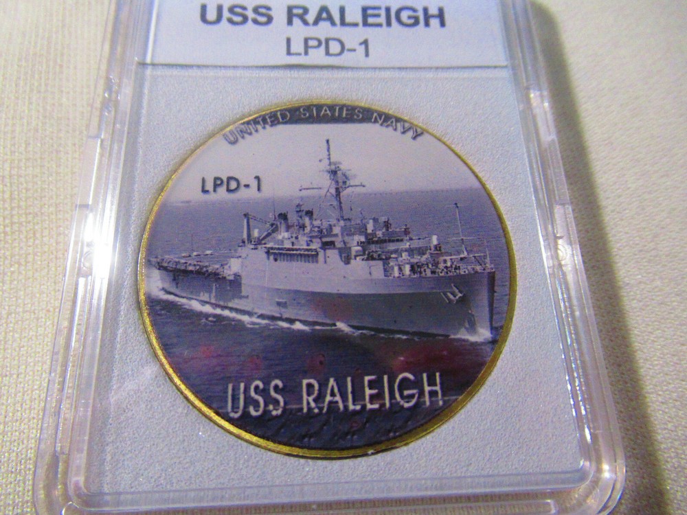 US NAVY - USS Raleigh (LPD-1) Challenge Coin