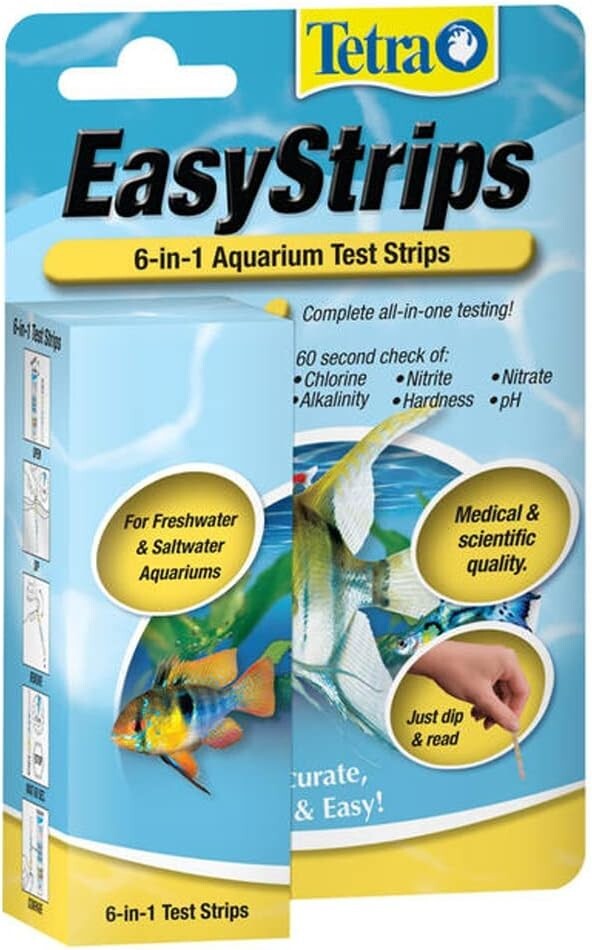Tetra EasyStrips 6-In-1 aquarium Test Strips Water Testing 19542