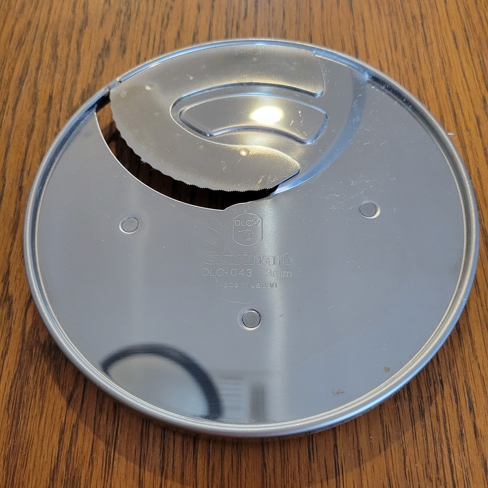 Cuisinart DLC-043 Slicing Disc 3 mm For DLC-7 Food Processor Used