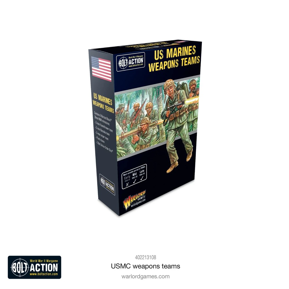 USMC Weapons Teams US Bolt Action Warlord