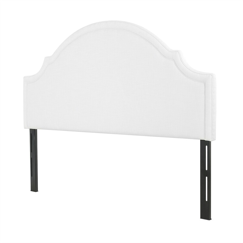 Catherine Upholstered King Headboard Antique White