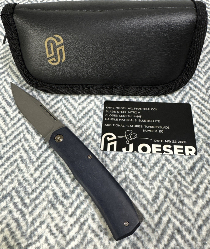 Jared Oeser AXL Phantom Lock Blue Richlite
