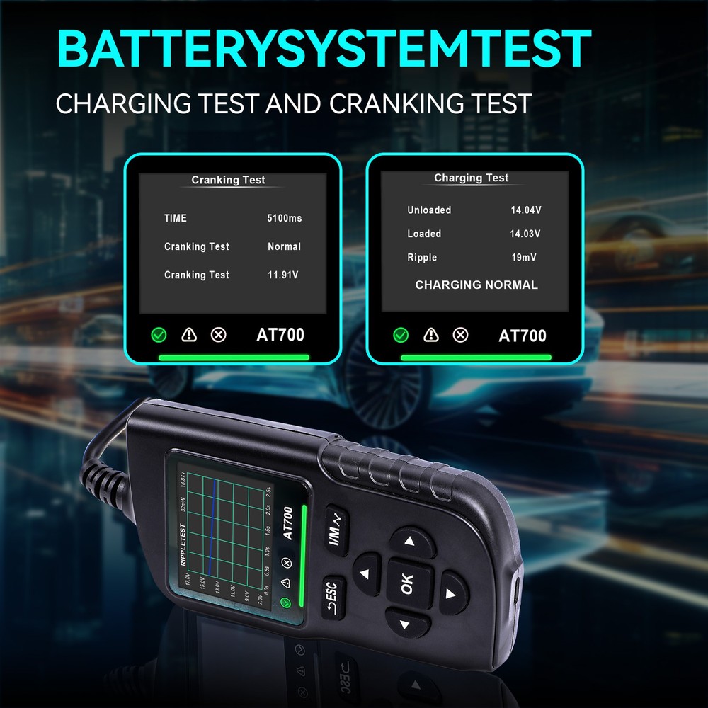 Car Code Reader 16PIN OBD2 Scanner Check Automotive Engine Fault Diagnostic Tool