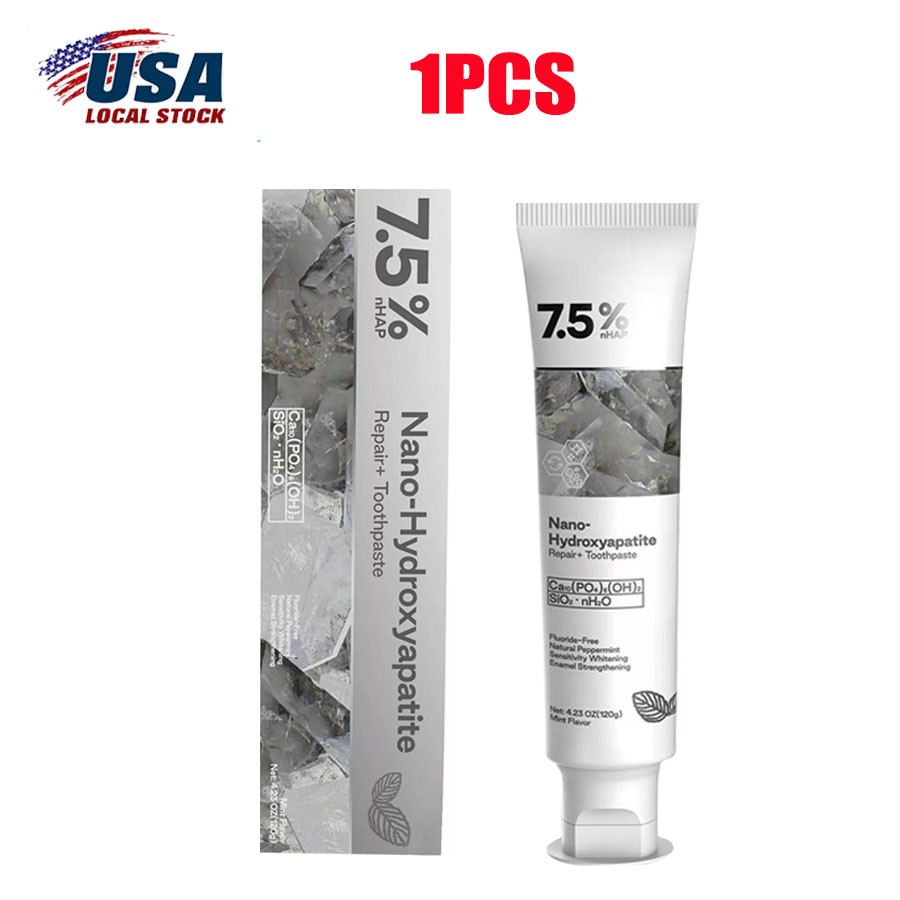 7.5% Hap Nano-Hydroxyapatite Toothpaste Remove Deep Clean For Sensitive Teeth US