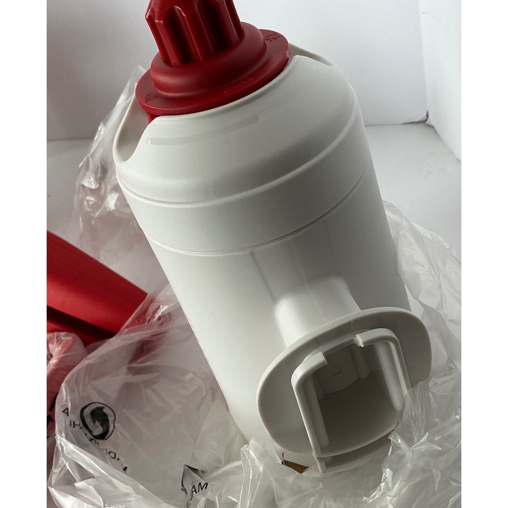 Tupperware FusionMaster Spiralizer & Press Master Juicer Set Red White NWT