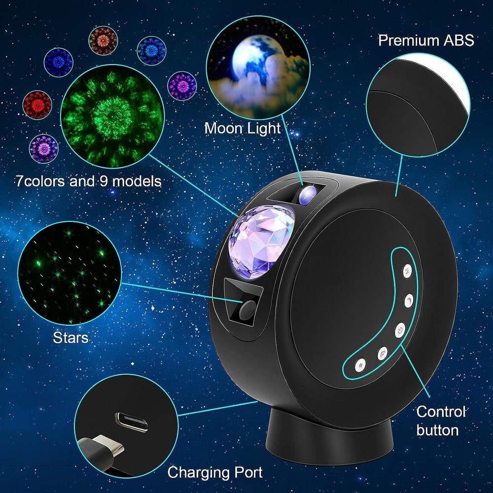 Roll over image to zoom in KIVOTAC Galaxy Projector,Star Projector Galaxy Light