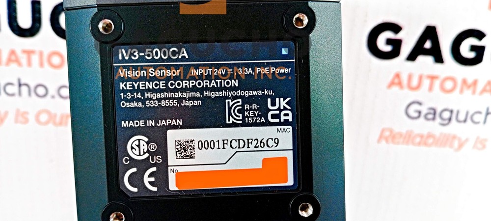 Surplus Keyence IV3-500CA Smart Camera AF Vision Sensor Head