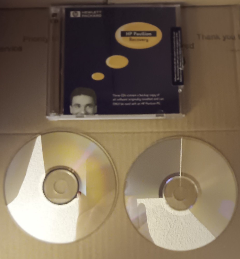 HP Pavilion Recovery Disc 2-Disk CD Set 2000 System