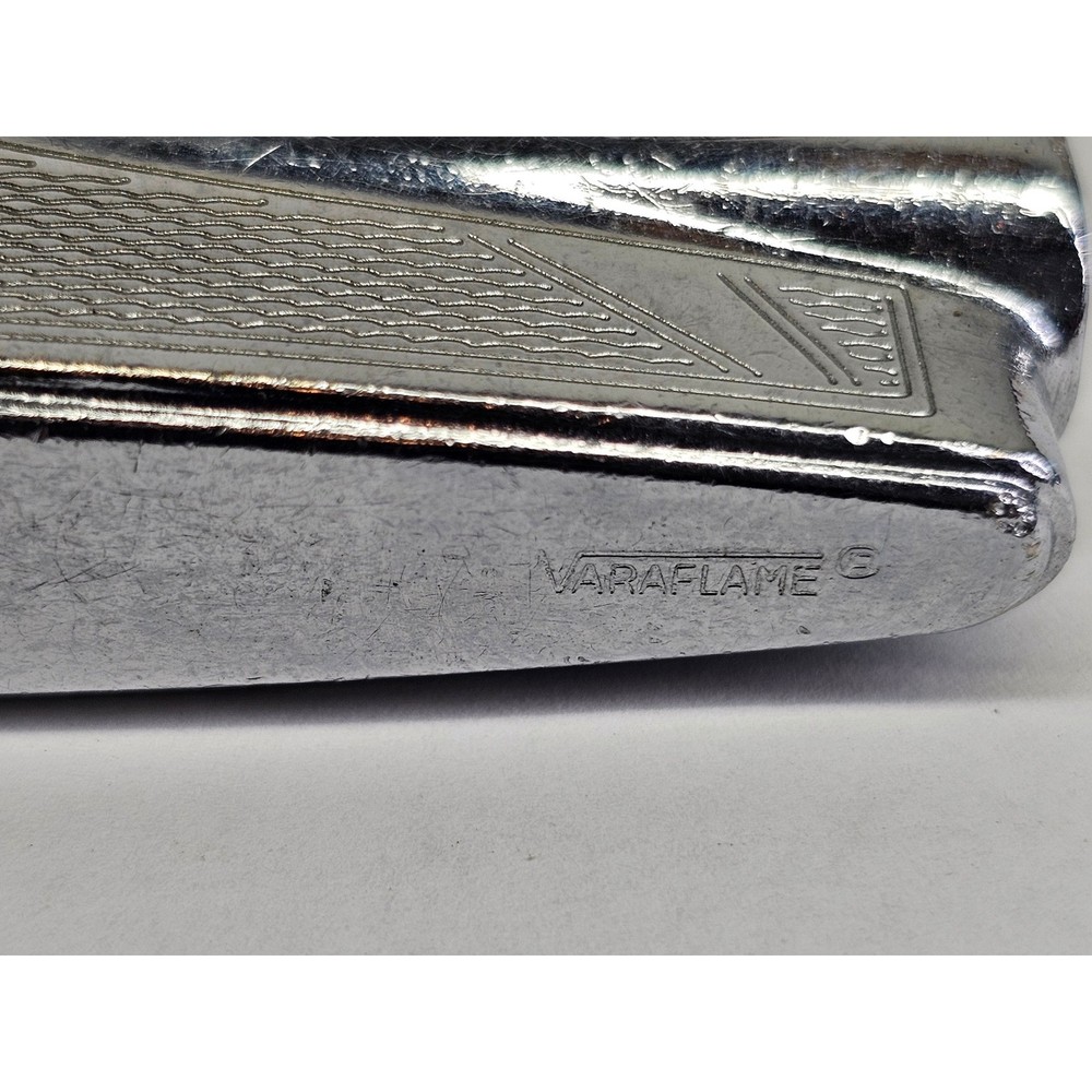 Ronson Lighter Set Adonis Varaflame Vintage Silver Chrome Fair Condition 2pc