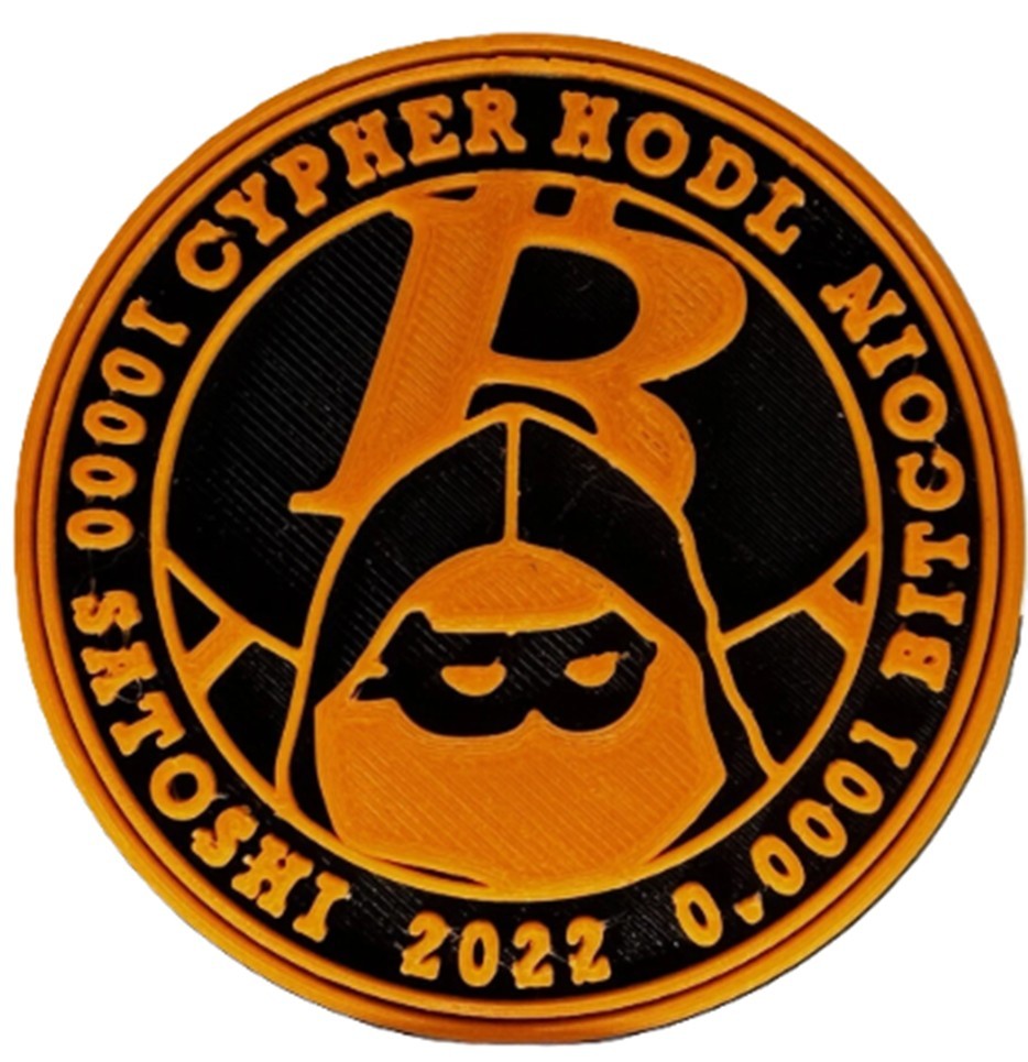Cypher Hodl Printed Physical Bitcoin 10000 Sats