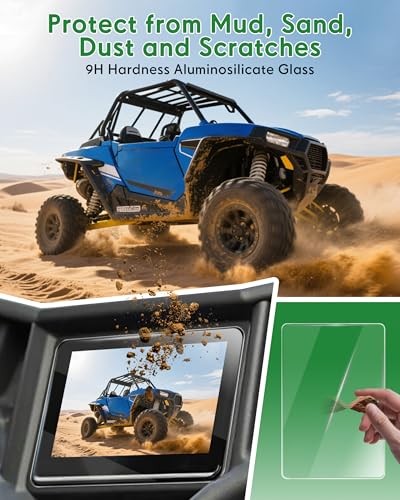7'' Ride Command Screen Protector, Tempered Glass Screen Protector Compatible