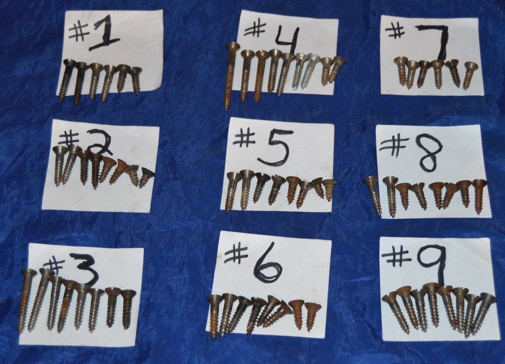 SCREWS SINGER CABINETS HEAD HINGE OTHER HINGES MULTIPLE SIZES LENGTH SCREWS