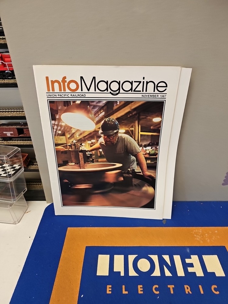 Info Magazine Union Pacific System 1987 Full Year Missing June.