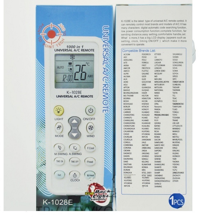 K-1028E Universal LCD Remote Controller for Air Conditioner Control Condition N