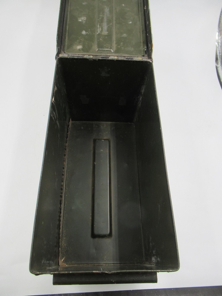 Military Ammo Box 50 Cal EMPTY contents.