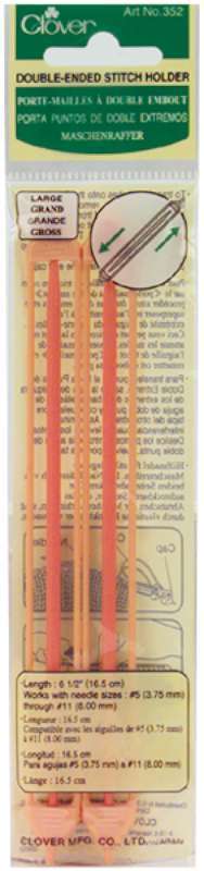 Double-Ended Stitch Holders 6.5" Sizes 5 To 11 2/Pkg