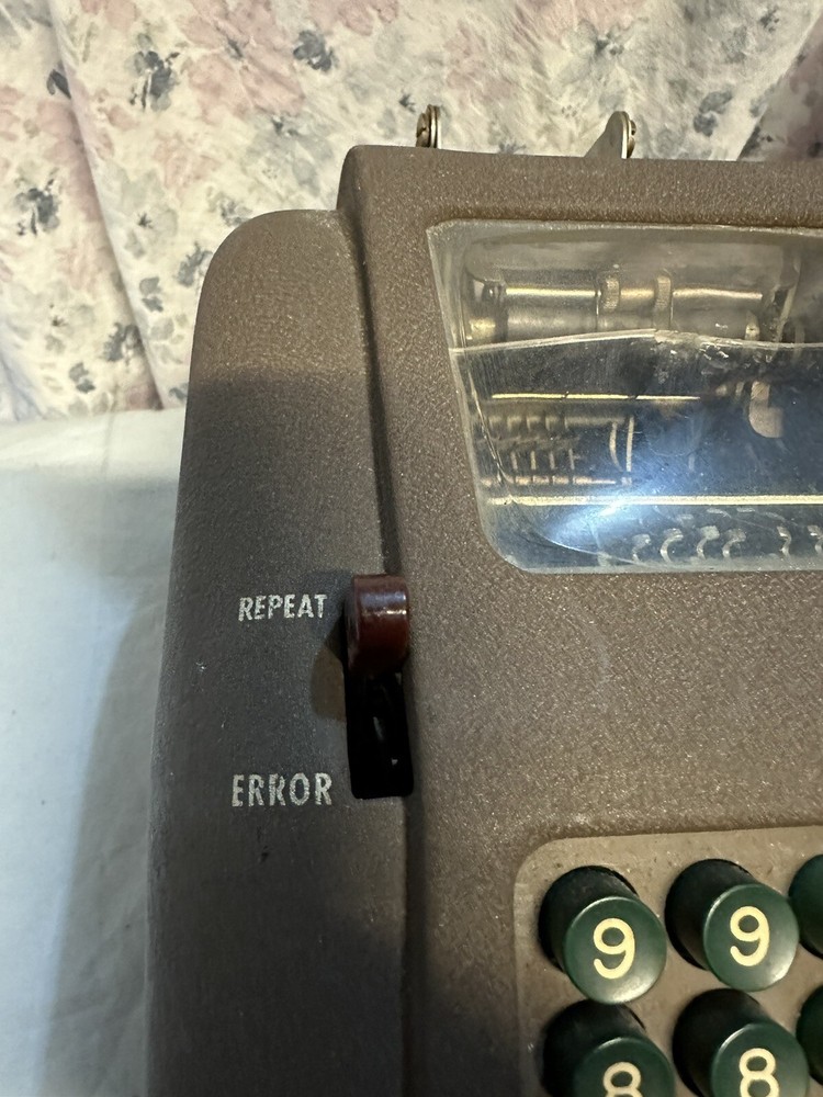 Vintage Smith & Corona Hand Crank Adding Machine - Made in U.S.A. - Untested