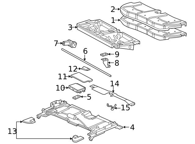 Genuine GM Seat Adjuster Insulator 88993016