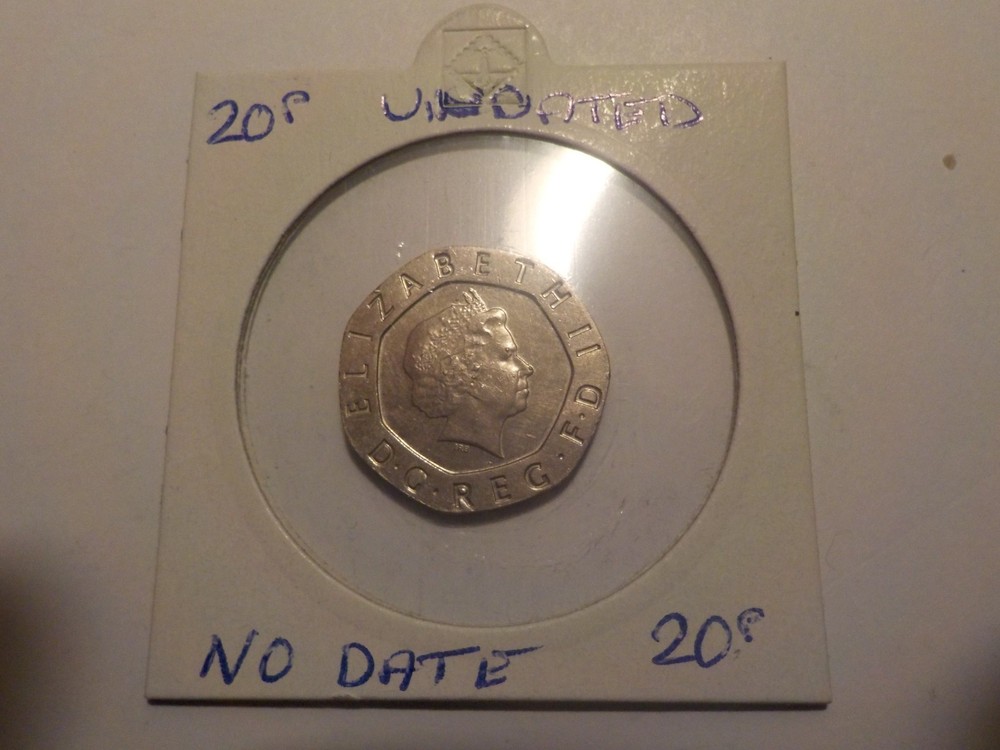 QUITE RARE ERROR COIN A 2008 UNDATED 20PENCE  L@@@K