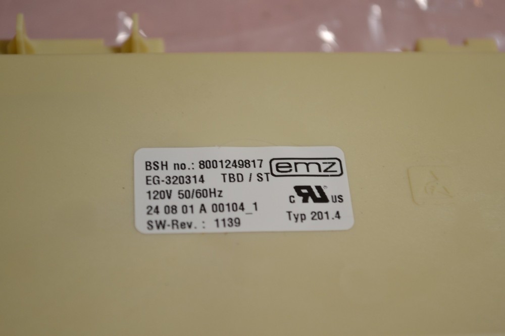 Bosch 8001249817 CONTROLLER UNIT, EG-320314