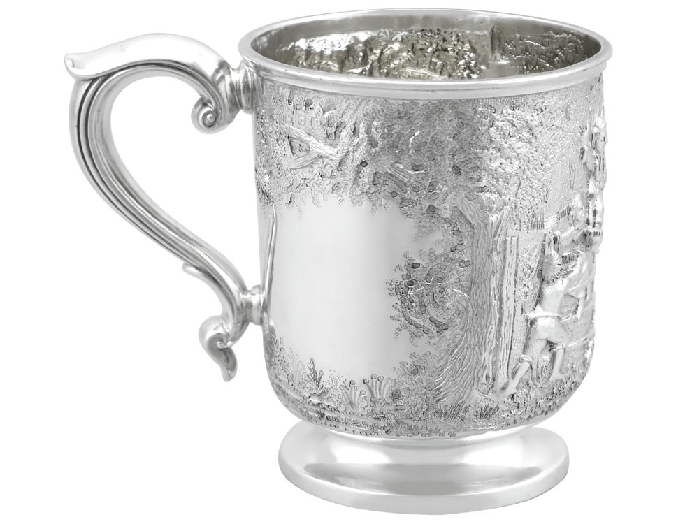 Antique Victorian Sterling Silver Mug