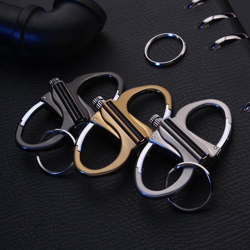 3 Pack Keychain Lighter, 2025 Permanent Match Infinity Gold