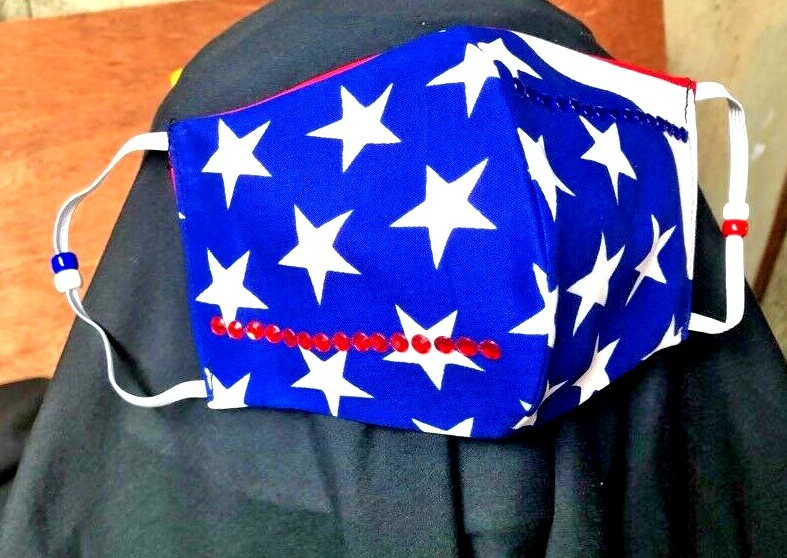 ***SALUTE*** REVERSIBLE Cotton Face mask (handmade)