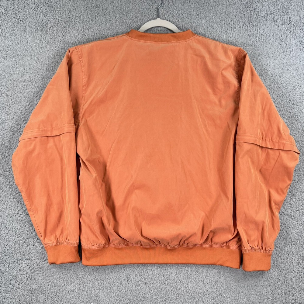 ING Financial Golf Pullover Mens Medium Orange Weatherproof Brand