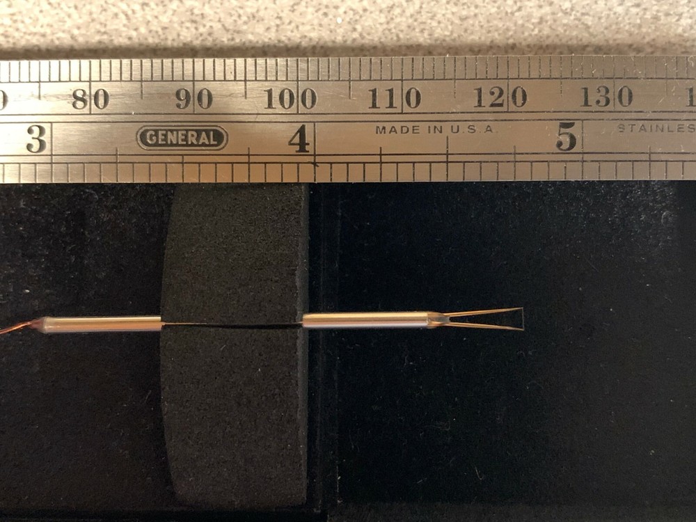 Custom-designed 10 micrometer hot-wire Subminiature Probe for Thermal Anemometry
