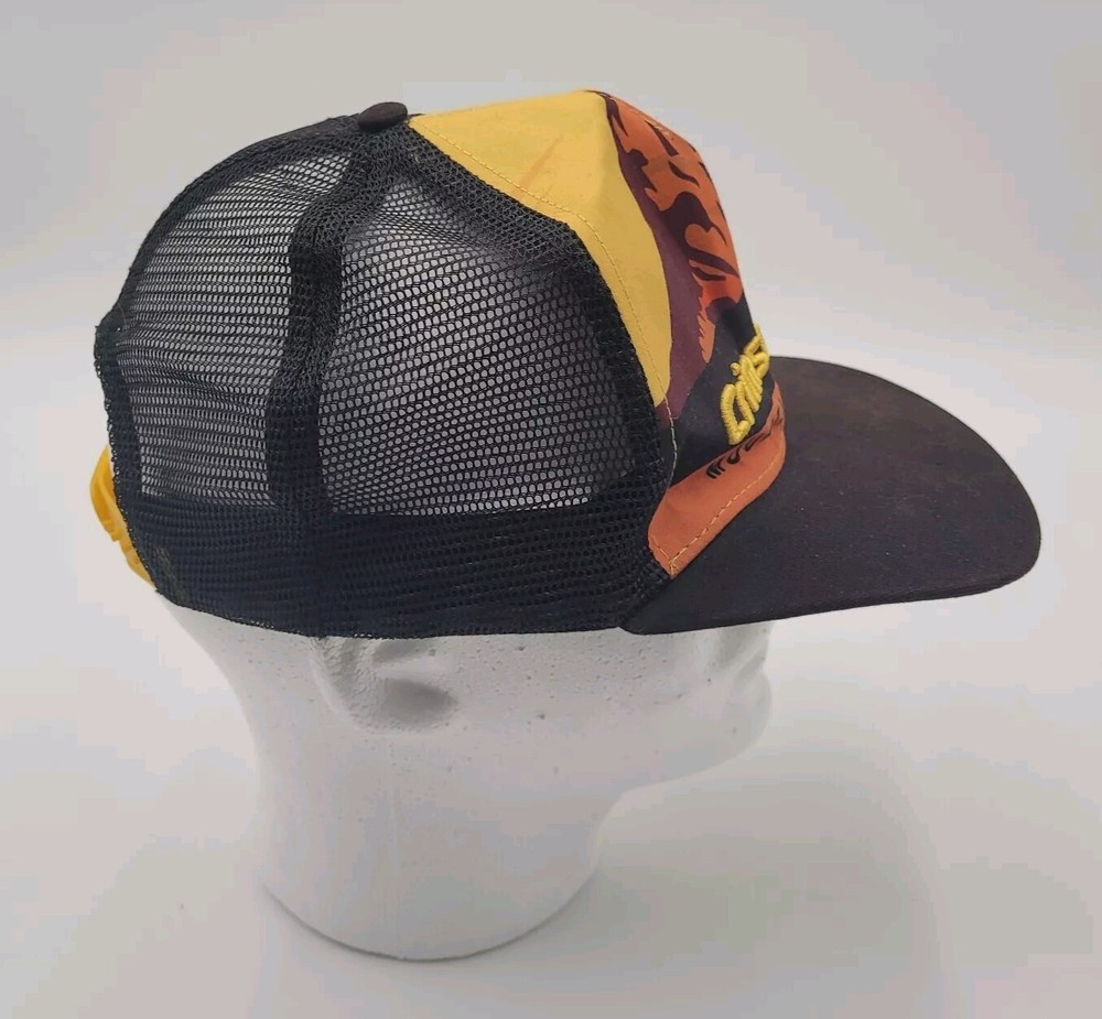 Hyperthreads Crimson Cliffs Mountain Bike Team Trucker Hat Adjustable W Flaw