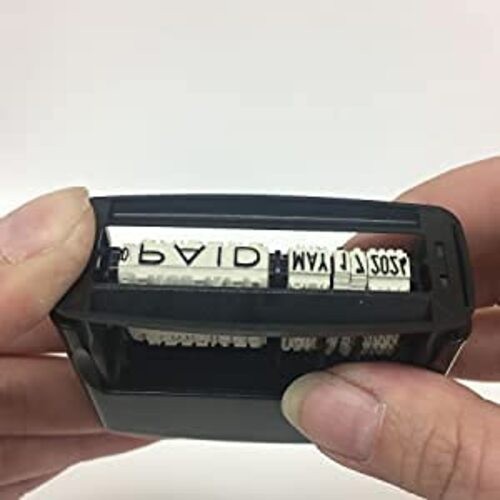 4817 Date Stamp with 12 Changeable Messages () Red
