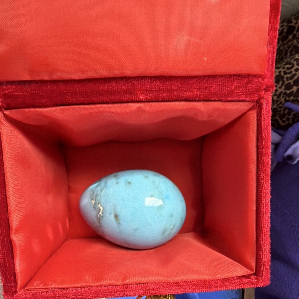 Turquoise Crystal  Egg