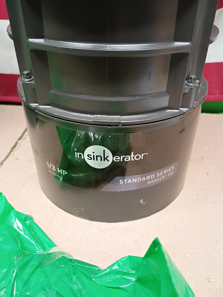 InSinkErator Badger 100, 1/3 HP Continuous Feed Kitchen Garbage Disposal, OB