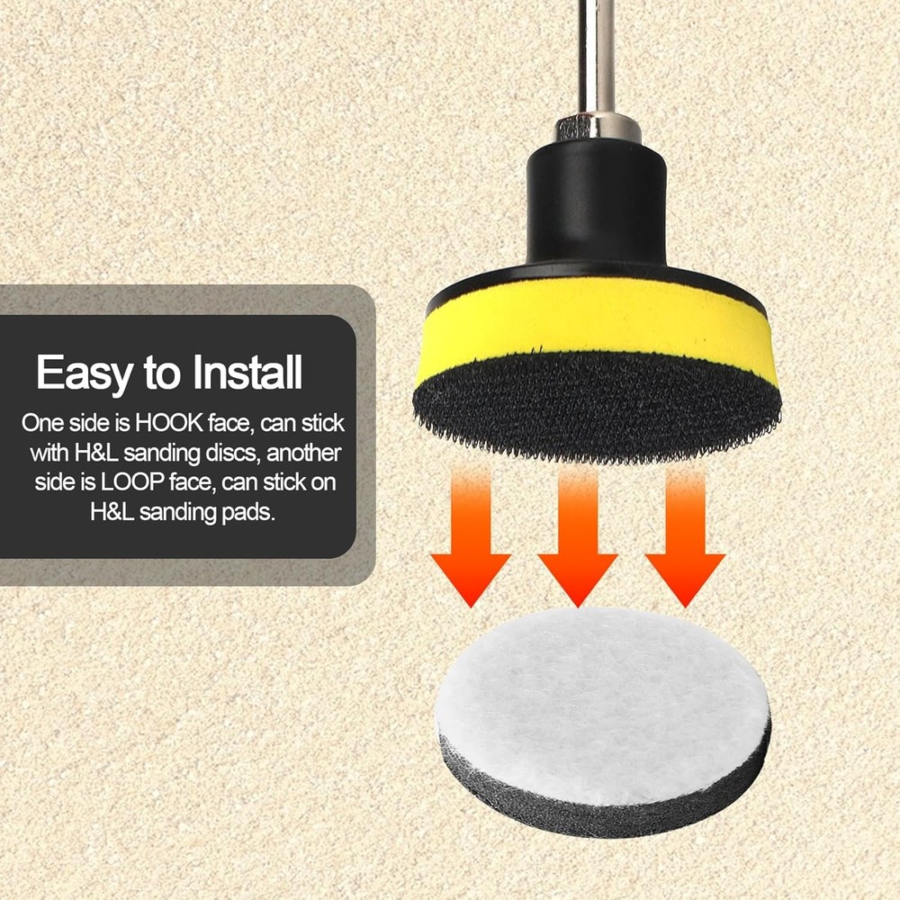 5 Pack 1 Inch Soft Foam Hook and Loop Cushioning Buffer Pads, 25mm