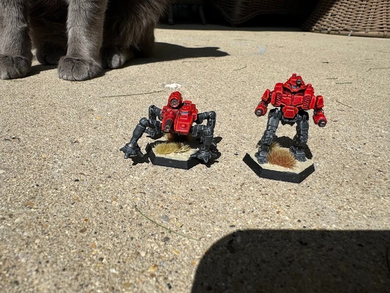 Catalyst Games Inner Sphere Security Lance painted Red Hunter Special Operations