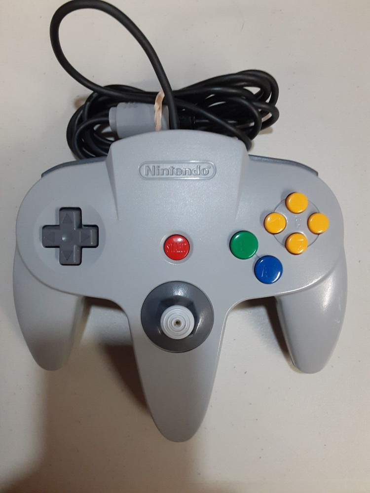 Nintendo 64 N64 Gray Controller Authentic OEM Tested & Working Tight Joysticks
