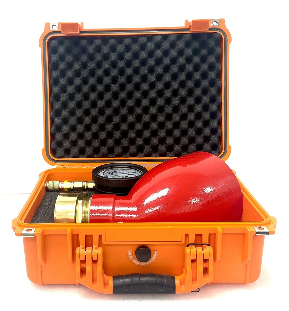 2-1/2" NST Hydrant Flow Test Swivel Diffuser 100Psi /1680GPM Gauge with Case