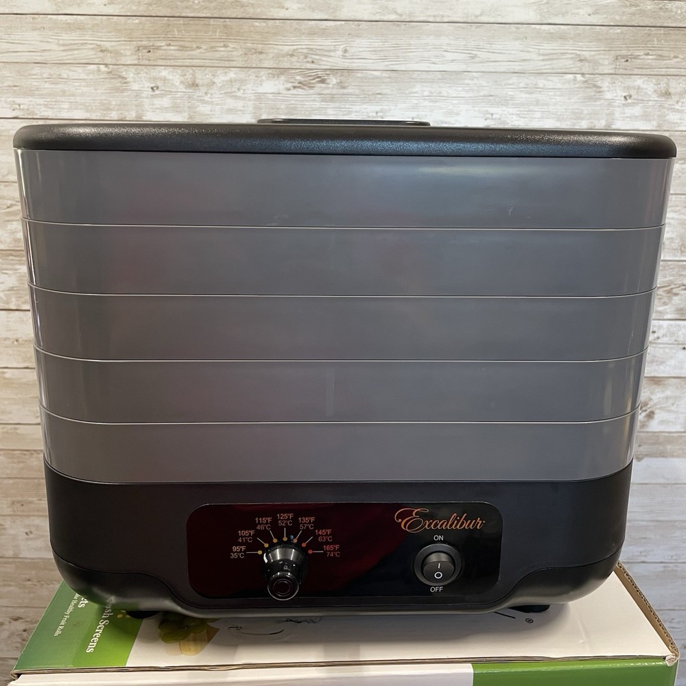 Excalibur ECB50B Food Dehydrator & Jerky Maker 5-Tray Stackable 7 Temps Manual