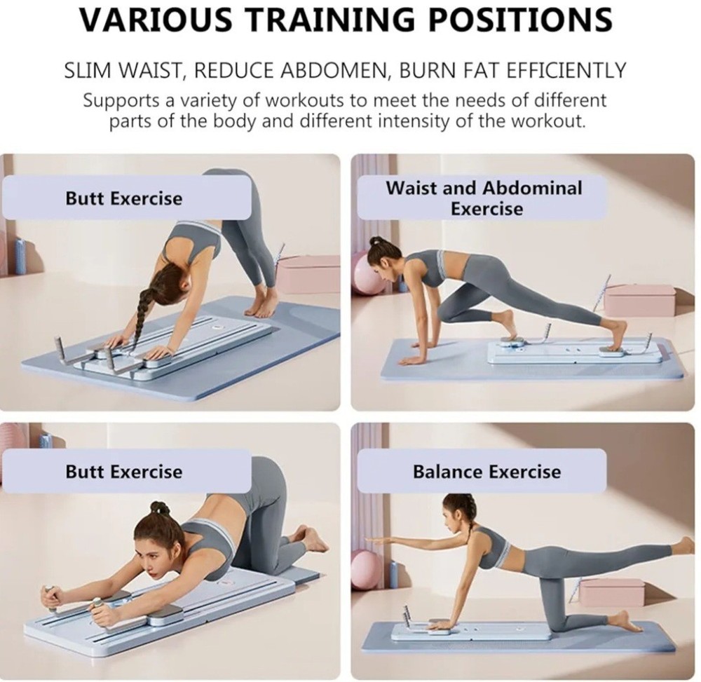 Pilates Abdominal Board Multifunction Ab Roller Core Trainer Exercise for Home