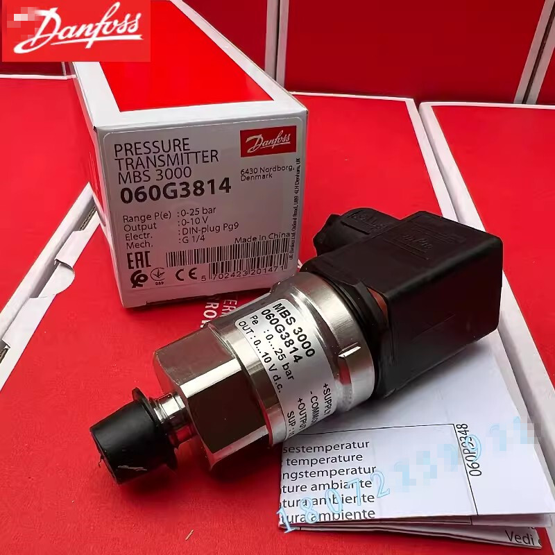 1pcs Danfoss Pressure Transmitter Sensor MBS3000 060G3814 0-25bar