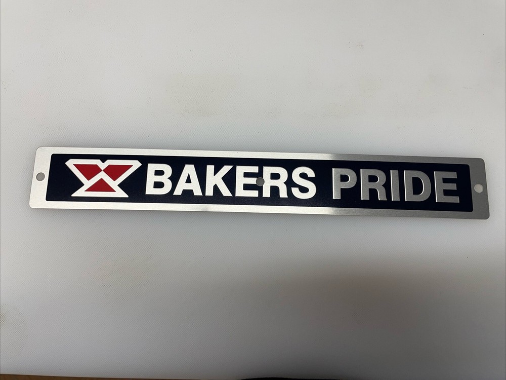 Bakers Pride Name Plate