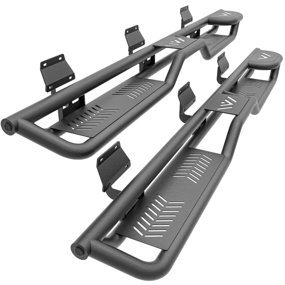 Two Raised Steps Running Boards Side Steps  for 2015-2025 Chevy