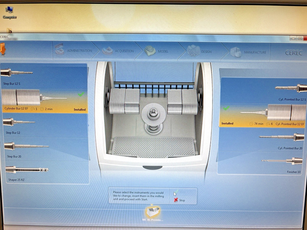 Sirona Cerec MC XL 4 MOTOR 2012 MINT condition / 100% Function Tested / Warranty