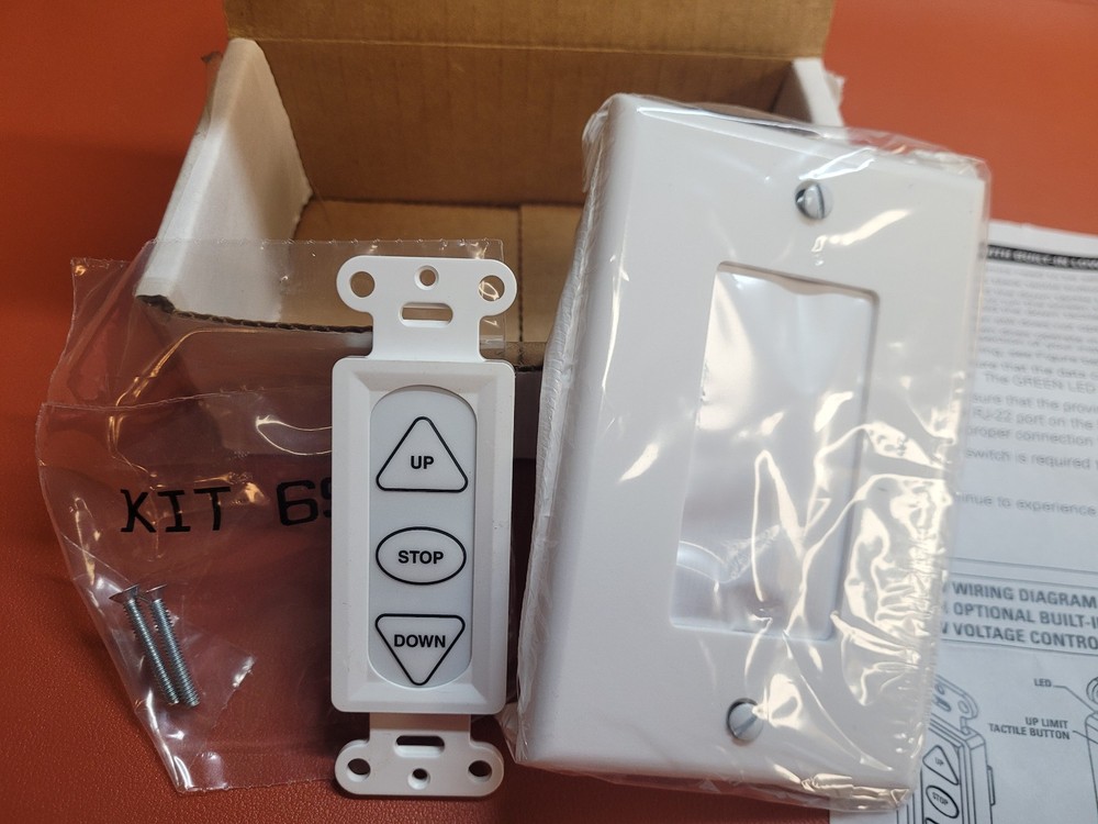 Da-Lite 38886 Built-In Smart Motor Hardware Kit (White)