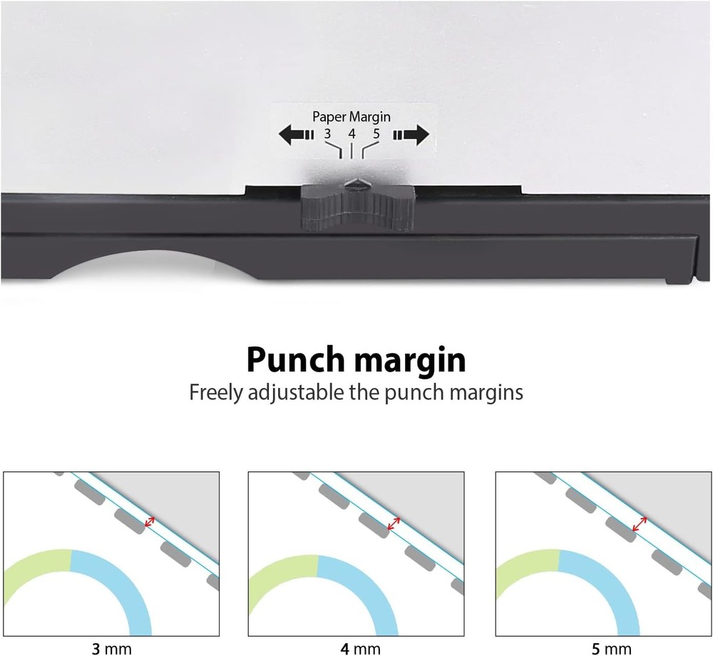 MAKEASY 21-hole binding machine, 450-sheet binding capacity,comb binding machine